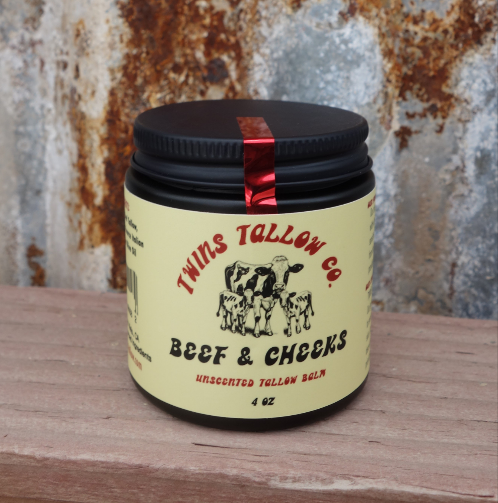Beef & Cheeks Unscented Tallow Balm 4oz