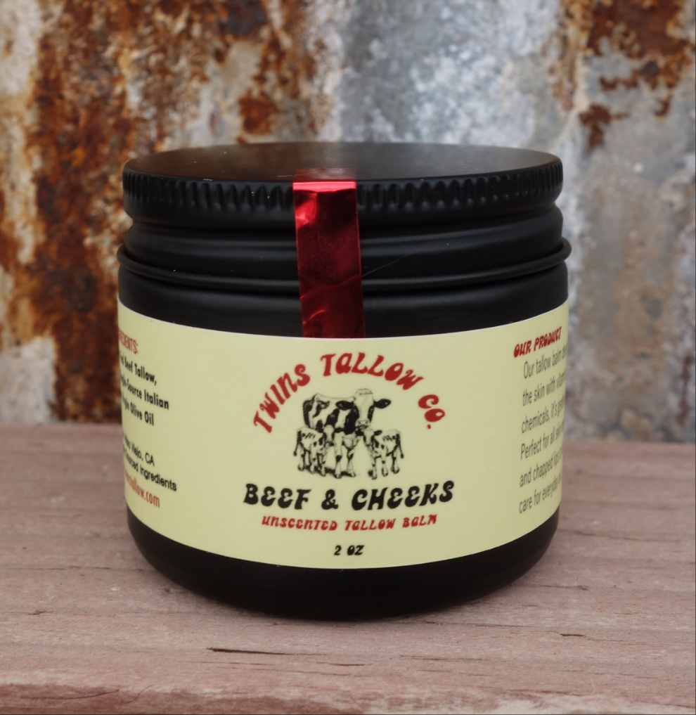 Beef & Cheeks Unscented Tallow Balm 2oz